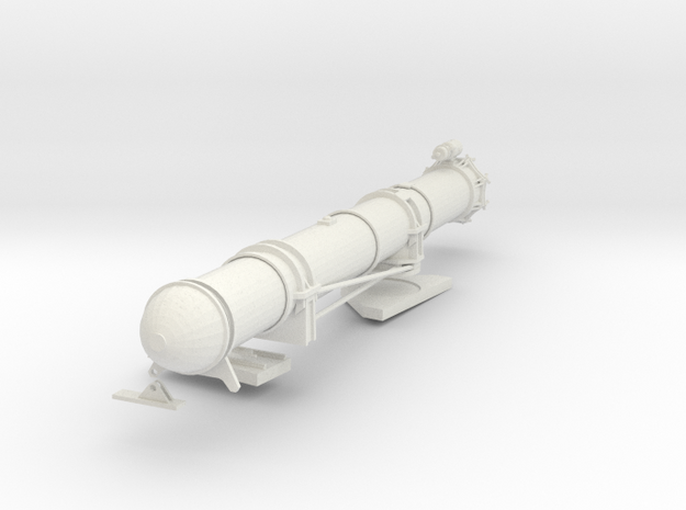 1/16 US PT Boat 109 Torpedo Tube Port KIT in White Natural Versatile Plastic