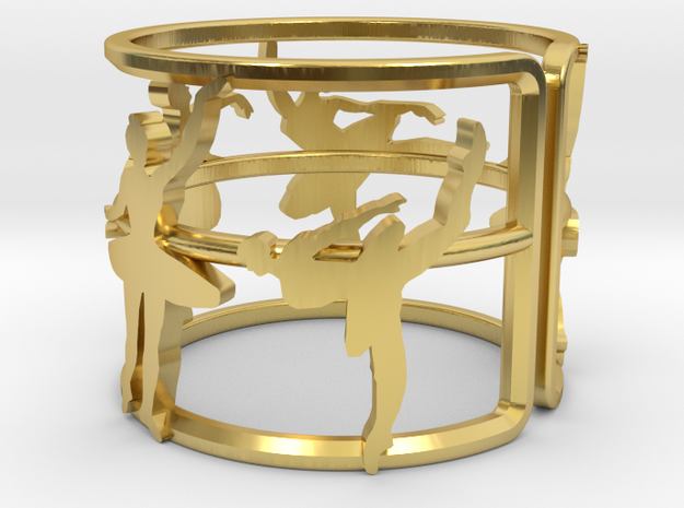 Balett_Ring in Polished Brass: 5 / 49