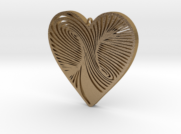 My heart is yours in Polished Gold Steel