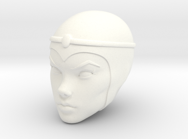 Mortella Head Classics in White Processed Versatile Plastic