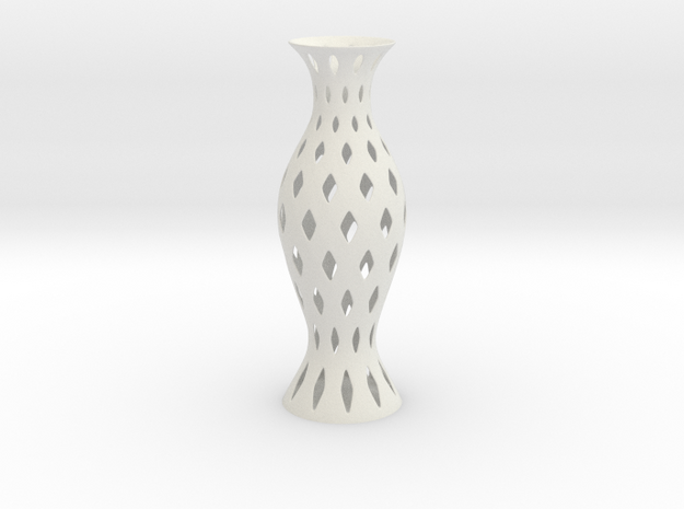 Vase 2300b in White Natural Versatile Plastic