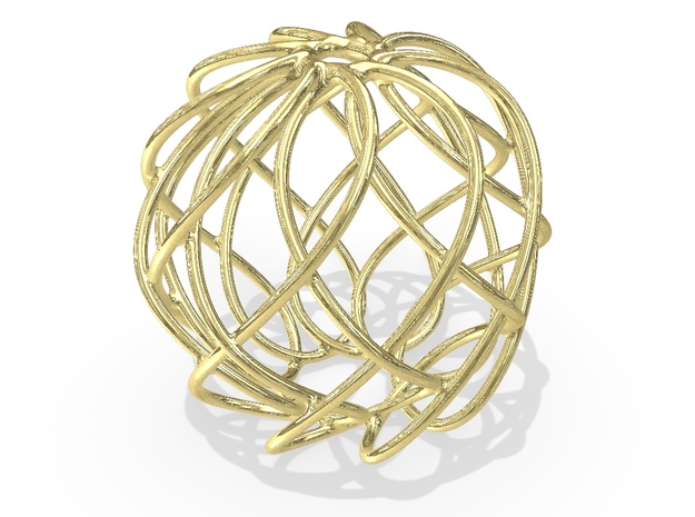 Christmas Ornament 2015 #004 in 18K Yellow Gold