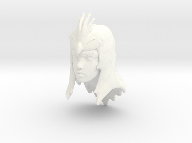 Enchantress Head Classics in White Processed Versatile Plastic