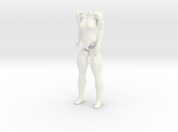 Enchantress Full Body(No Head)  VINTAGE in White Processed Versatile Plastic