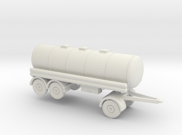 1/160 Tank trailer in White Natural Versatile Plastic
