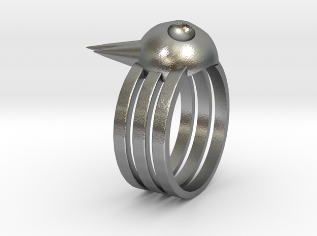 Death The Kid Skull Ring in Natural Silver: 8.5 / 58