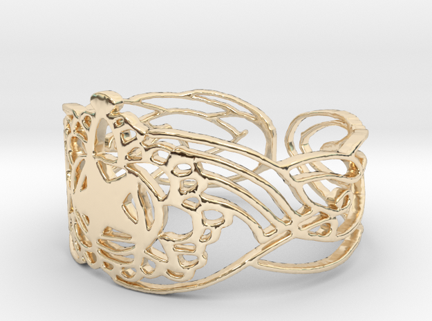 Bracelet Design  5,7 cm in 14K Yellow Gold