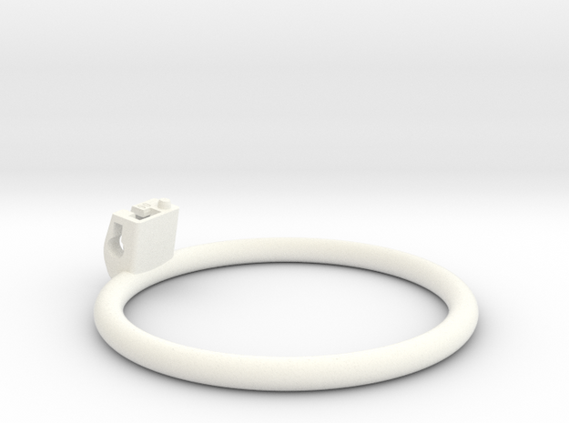 Cherry Keeper Ring G2 - 90mm Flat in White Processed Versatile Plastic
