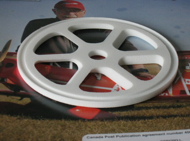 Demon Spinner Backplate D 4" v3 in White Natural Versatile Plastic