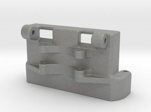 SCX24 Rear Steer servo mount for EMAX ES08MA in Gray PA12