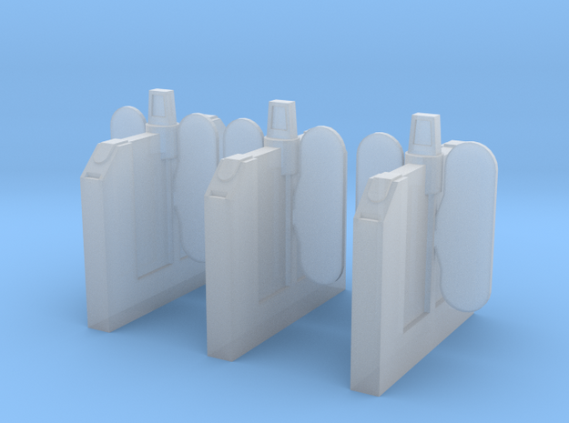 A-04E Ticket Barriers Extensions in Tan Fine Detail Plastic