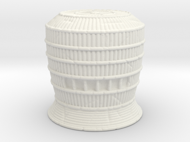 Komusō Tengai Basket Helmet for Motu Origins in White Natural Versatile Plastic