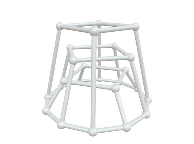 G123 - Cycles in White Natural Versatile Plastic