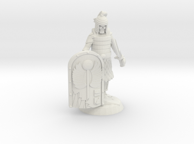 Mummy Soldier in White Natural Versatile Plastic