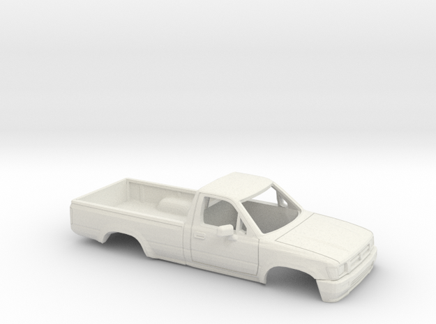 40mm Wheelbase 1988-97 Toyota Hilux RegCab Shell in White Natural Versatile Plastic