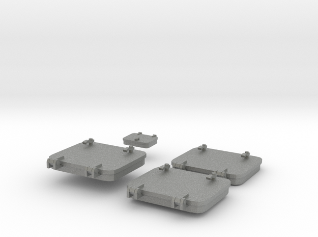 1/20 USN PT Boat 109 Deck Hatches SET x4 in Gray PA12