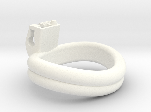 Cherry Keeper Ring G2 - 50x42mm Double (~46.1mm) in White Processed Versatile Plastic