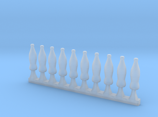 10 x Bottle in Smooth Fine Detail Plastic