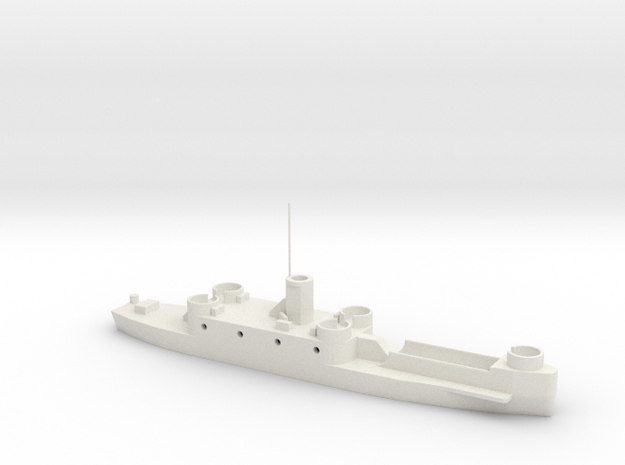 1/400 Scale USN Early LCI in White Natural Versatile Plastic