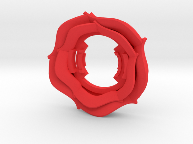 Beyblade Thorn Rose-2 | Anime Attack Ring in Red Processed Versatile Plastic