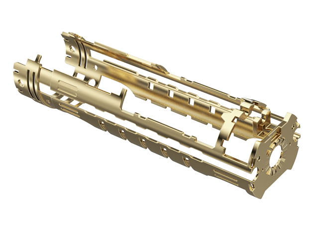 KR SID Chassis METAL Part 2 in Natural Brass