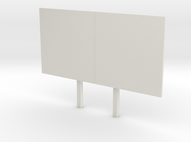 28mm Billboard in White Natural Versatile Plastic