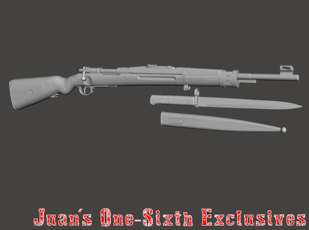 Persian Army M30 Mauser Carbine in Tan Fine Detail Plastic