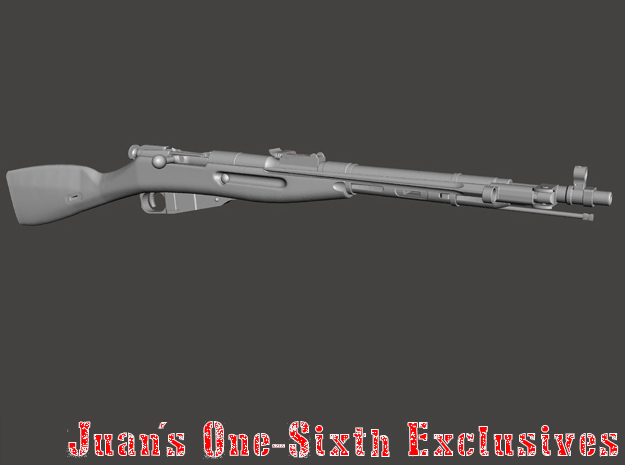 Russian Army Mosin Nagant M44 Carbine in Tan Fine Detail Plastic