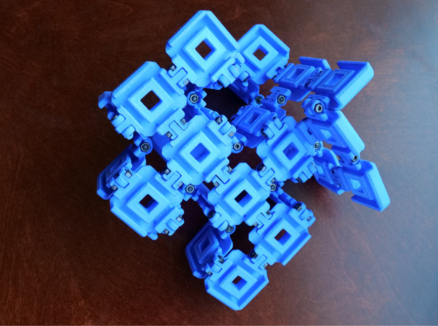 Hyperbolic 29 puzzle frame (Tiles sold separately) in Blue Processed Versatile Plastic