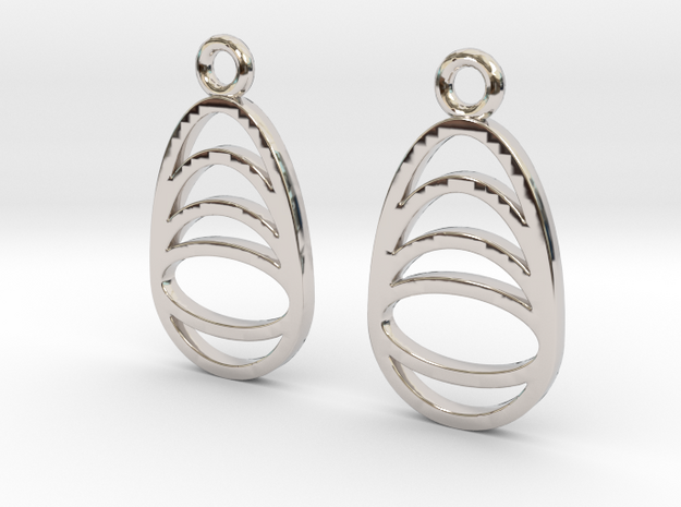 Watching you [Earrings] in Rhodium Plated Brass