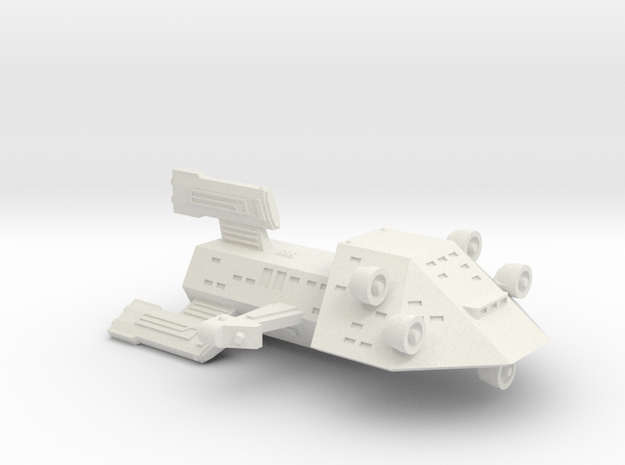 3125 Scale Kzinti War Destroyer Scout (DWS) SRZ in White Natural Versatile Plastic