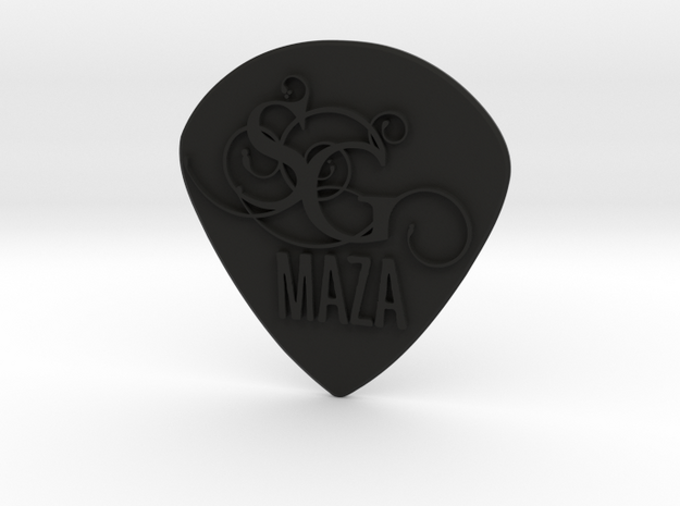 Sacred Goove MAZA Guitar Pick (UNOFFICIAL Replica) in Black Premium Versatile Plastic: d10