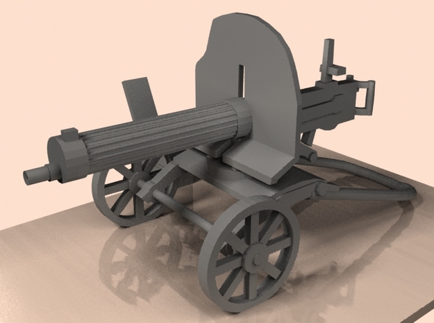 1/24 Maxim 1910 machine gun in Clear Ultra Fine Detail Plastic