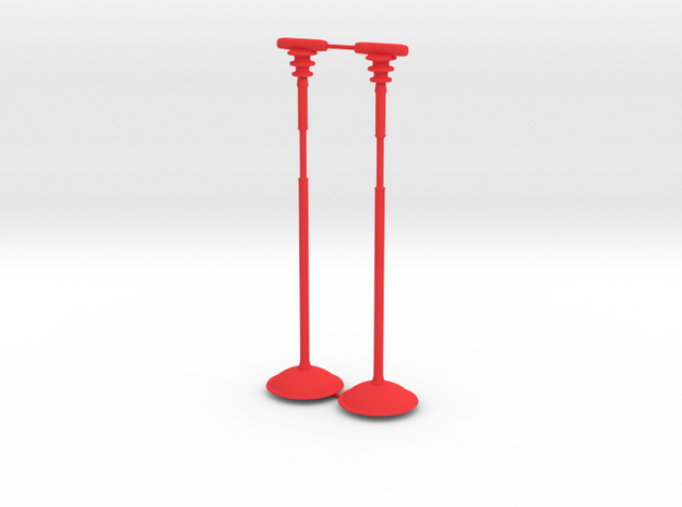 Battle Bird Stand for 7 inch figure (pair) in Red Processed Versatile Plastic