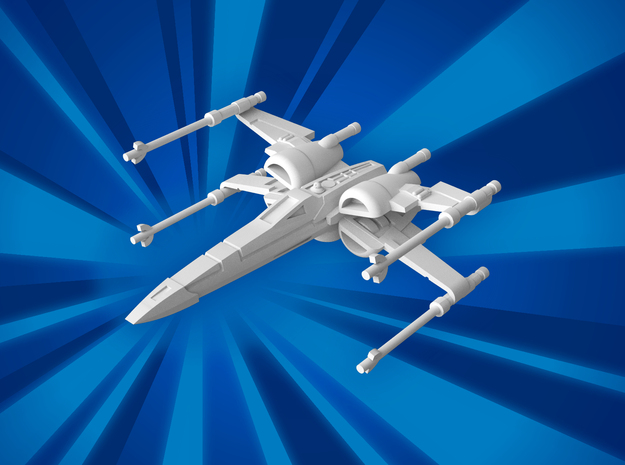 (MMch) T-70 X-Wing in White Natural Versatile Plastic