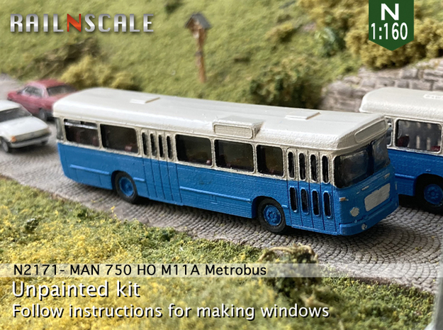 MAN 750 HO M11A "München" (N 1:160) in Tan Fine Detail Plastic