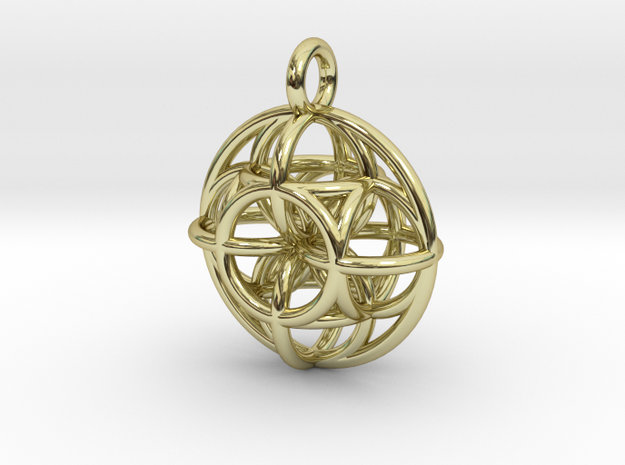 ringpendant11 in 18k Gold Plated Brass
