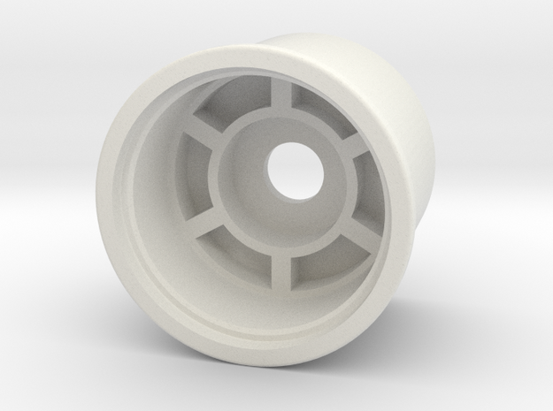 Tamiya Tamtech Rear Wheel in White Natural Versatile Plastic