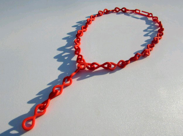 Infinit necklace in Red Processed Versatile Plastic