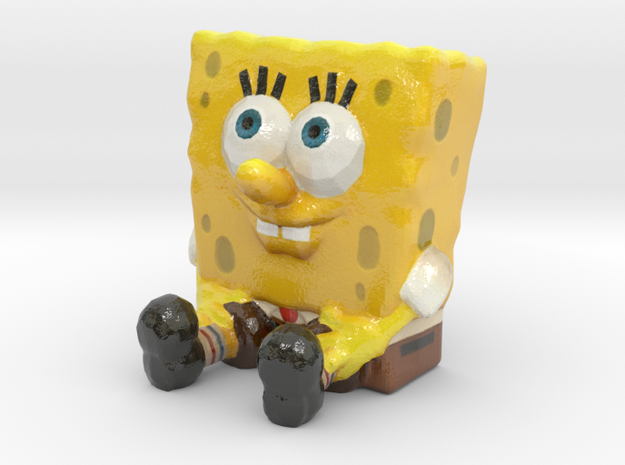 SpongeBob SquarePants - Miniature in Glossy Full Color Sandstone
