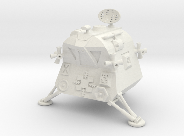 Pangman Version Space Pod   1:35th Scale w/ full R in White Natural Versatile Plastic