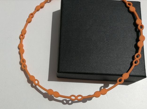 Bago necklace in Orange Processed Versatile Plastic
