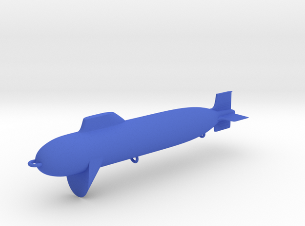 Submarine Fishing Plug in Blue Processed Versatile Plastic