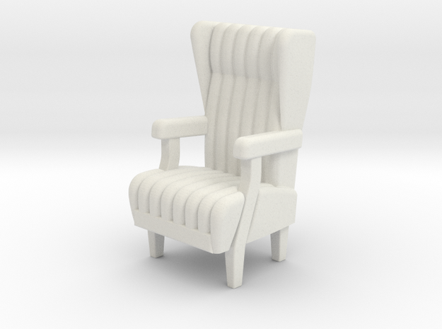 Pullman Style Chair 1:32 in White Natural Versatile Plastic