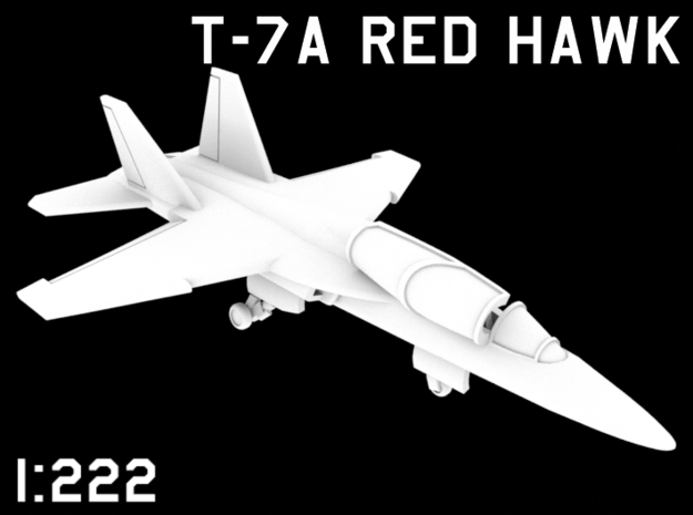 1:222 Scale T-7A Red Hawk (Clean, Stored) in White Natural Versatile Plastic