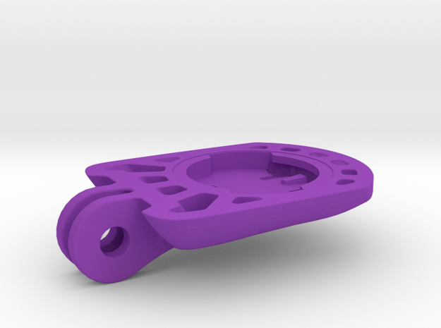 Wahoo Elemnt Bolt Blendr Mount - Extra Short in Purple Processed Versatile Plastic