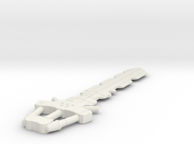 Miniature Fenrir Keyblade - 10cm in White Natural Versatile Plastic