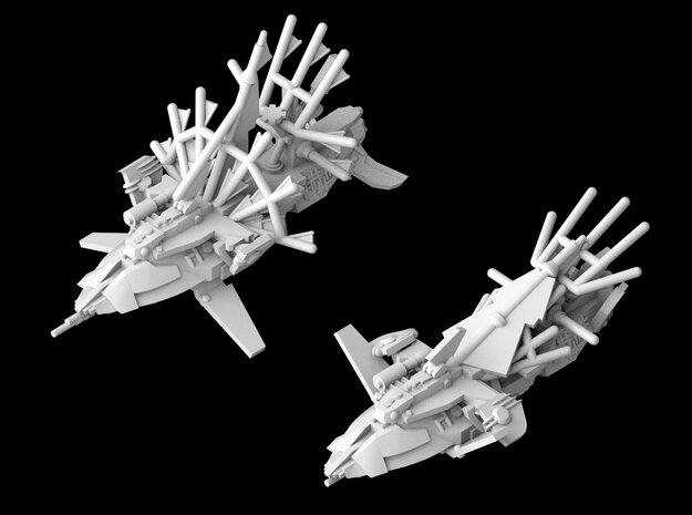 (Armada) Kragan Gorr's Pirate Galleon x2 in White Natural Versatile Plastic