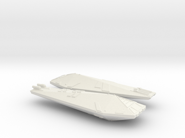 3125 Scale Hydran Destroyers (2, Mixed) CVN in White Natural Versatile Plastic