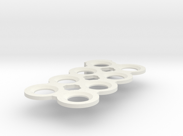 21700 spot Welding jig (Rectangle) in White Natural Versatile Plastic